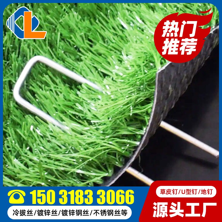 表面帶紋地釘 草皮釘圖片 U型栓釘 地釘U(kuò)型